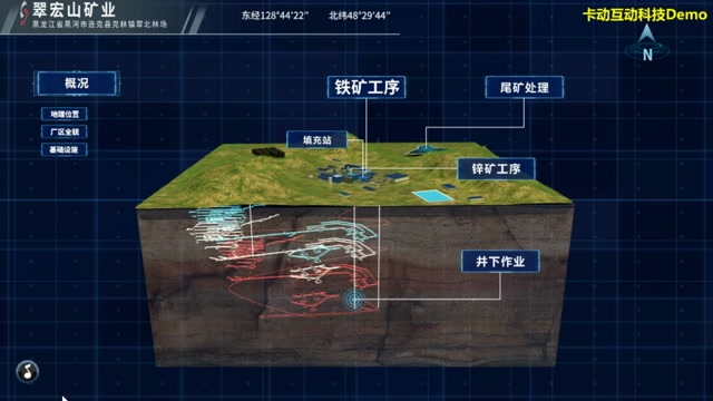 翠宏山矿业3d视频演示交互系统封面